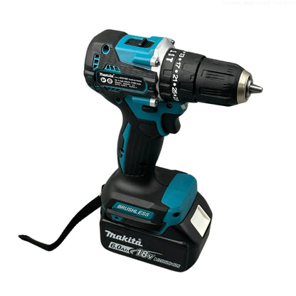 Taladro percutor inalámbrico Makita DDF487, 18 V, motor sin escobillas, velocidad variable, herramientas eléctricas de impacto, taladro eléctrico (sin bateria)